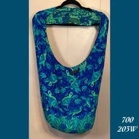 700 - 203W , Reversible bag with zipper pockets on both sides
