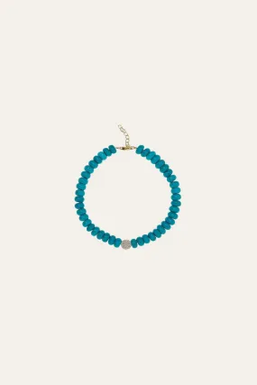 8,3 mm turquoise anklet