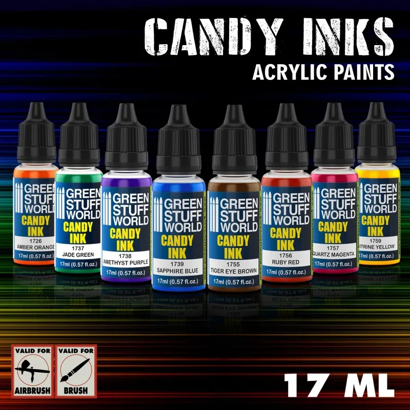 Acrylic Candy Ink Paints -Set x8  - GSW