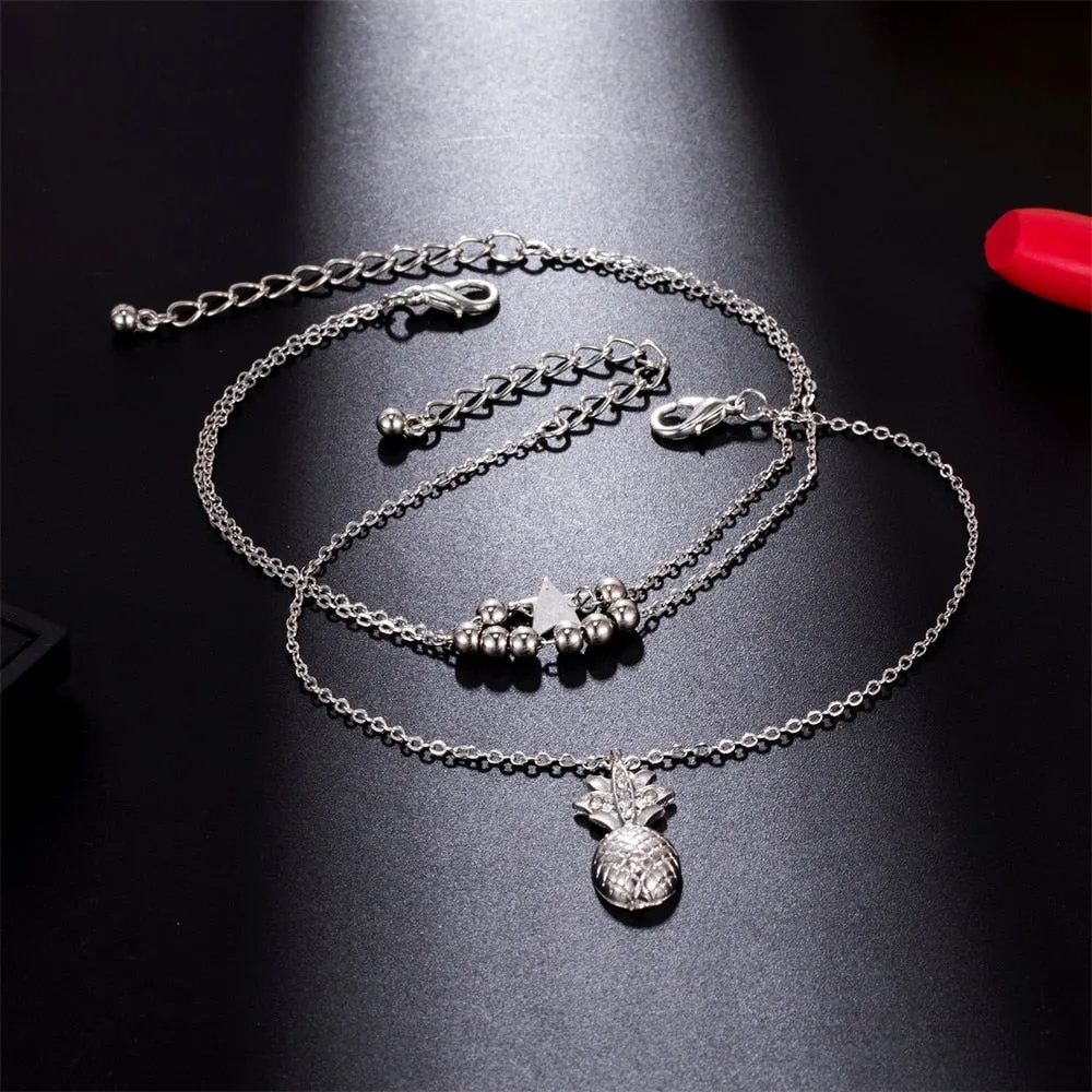 Ankle Chain Pineapple Jewelry Foot Fashion Style Anklets for Women