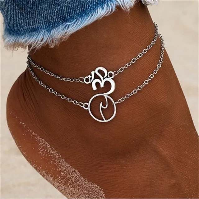 Ankle Chain Pineapple Jewelry Foot Fashion Style Anklets for Women