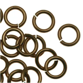 Artistic Wire, Chain Maille Jump Rings, 18 Ga / ID 4.37mm / 140pc, Antiqued Brass