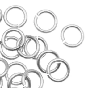 Artistic Wire, Chain Maille Jump Rings, 18 Ga / ID 4.37mm / 60pc, Tarnish Resistant Silver Plated