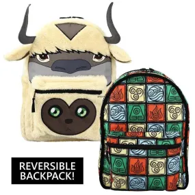 Avatar: The Last Airbender - Appa & Momo Reversible 3D Backpack - Bioworld