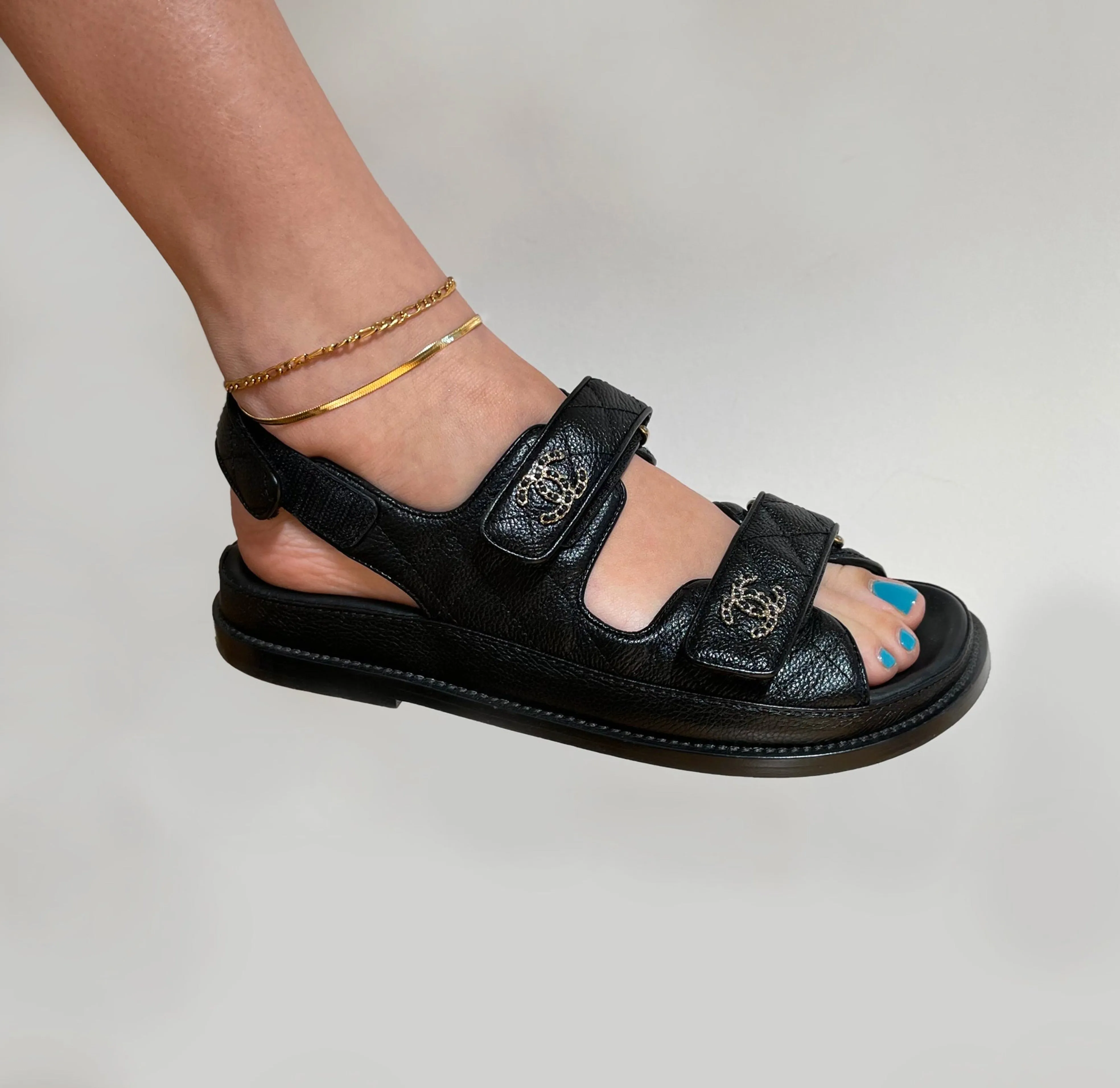 BOBBI DAINTY GOLD FIGARO ANKLET