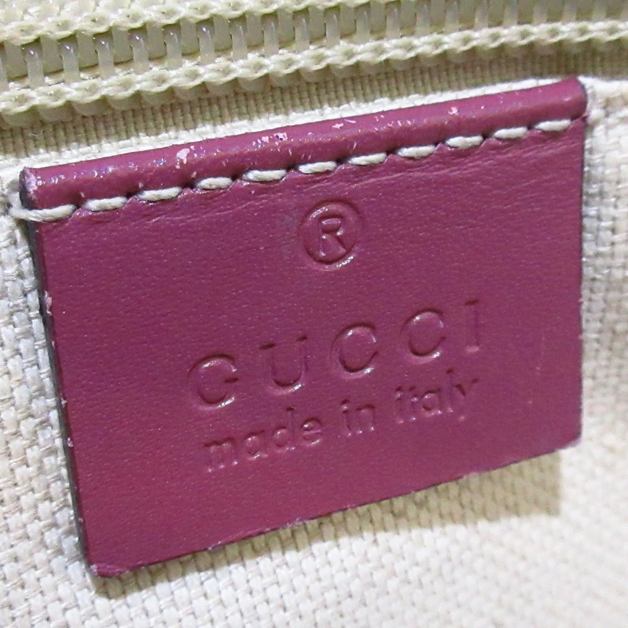 Brown Gucci GG Supreme Convertible Zip Tote Satchel