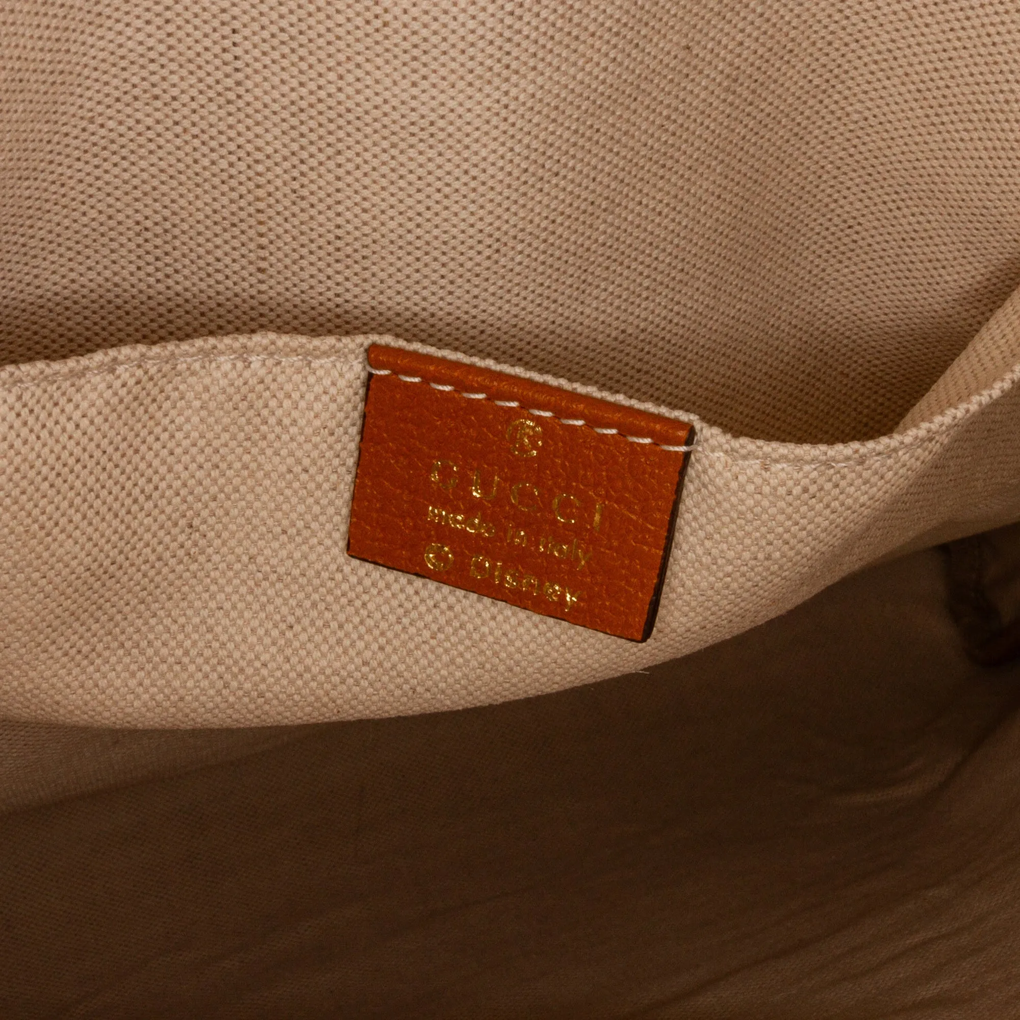 Brown Gucci X Disney Micro GG Mickey Mouse Top Handle Tote Bag Satchel