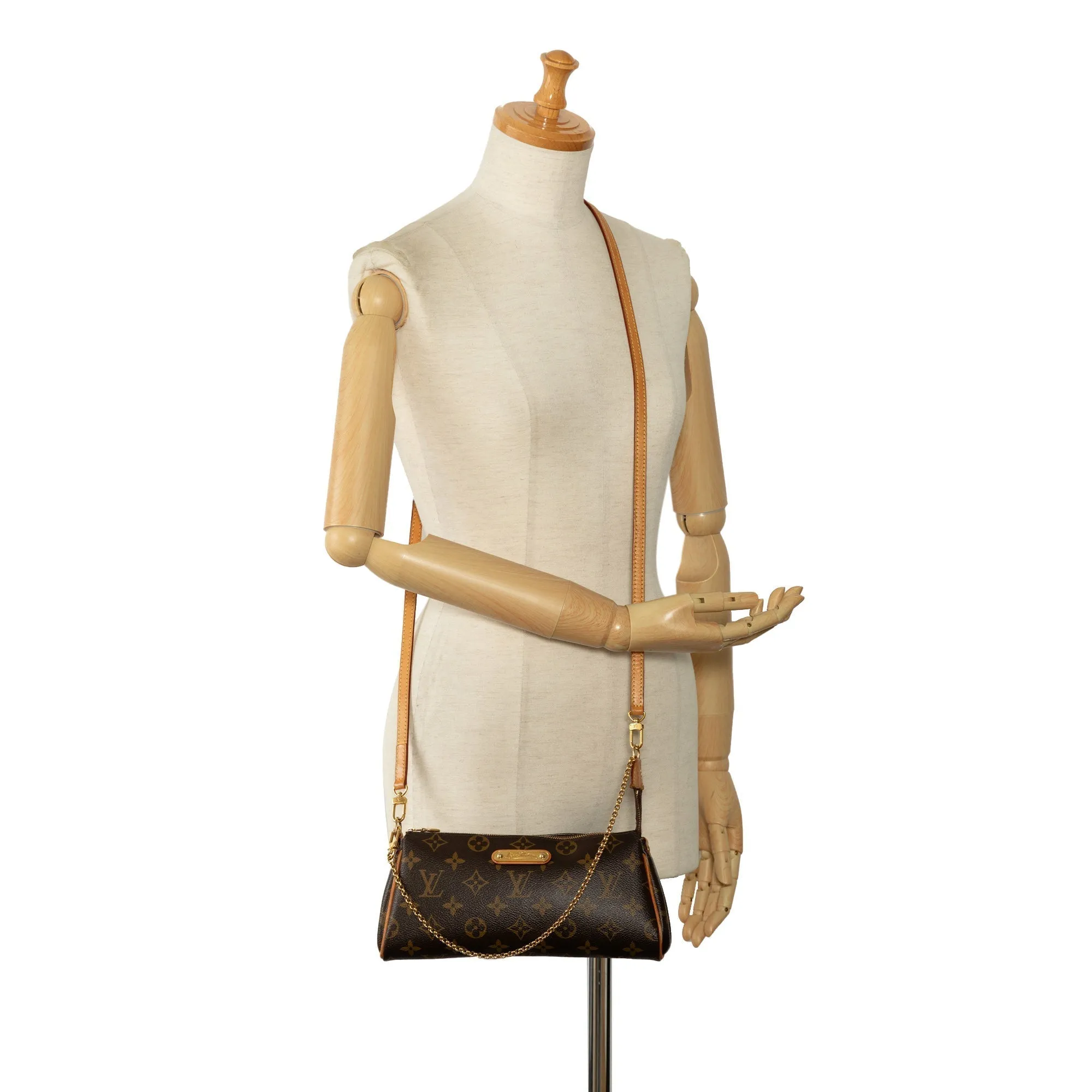 Brown Louis Vuitton Monogram Eva Satchel