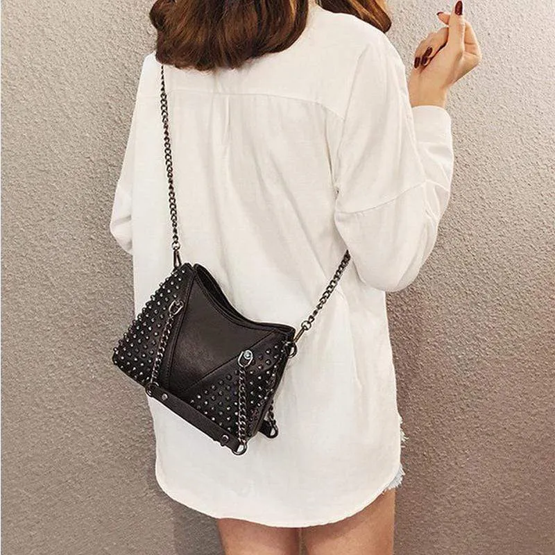 Chained Rivet Gothic Bag - BF