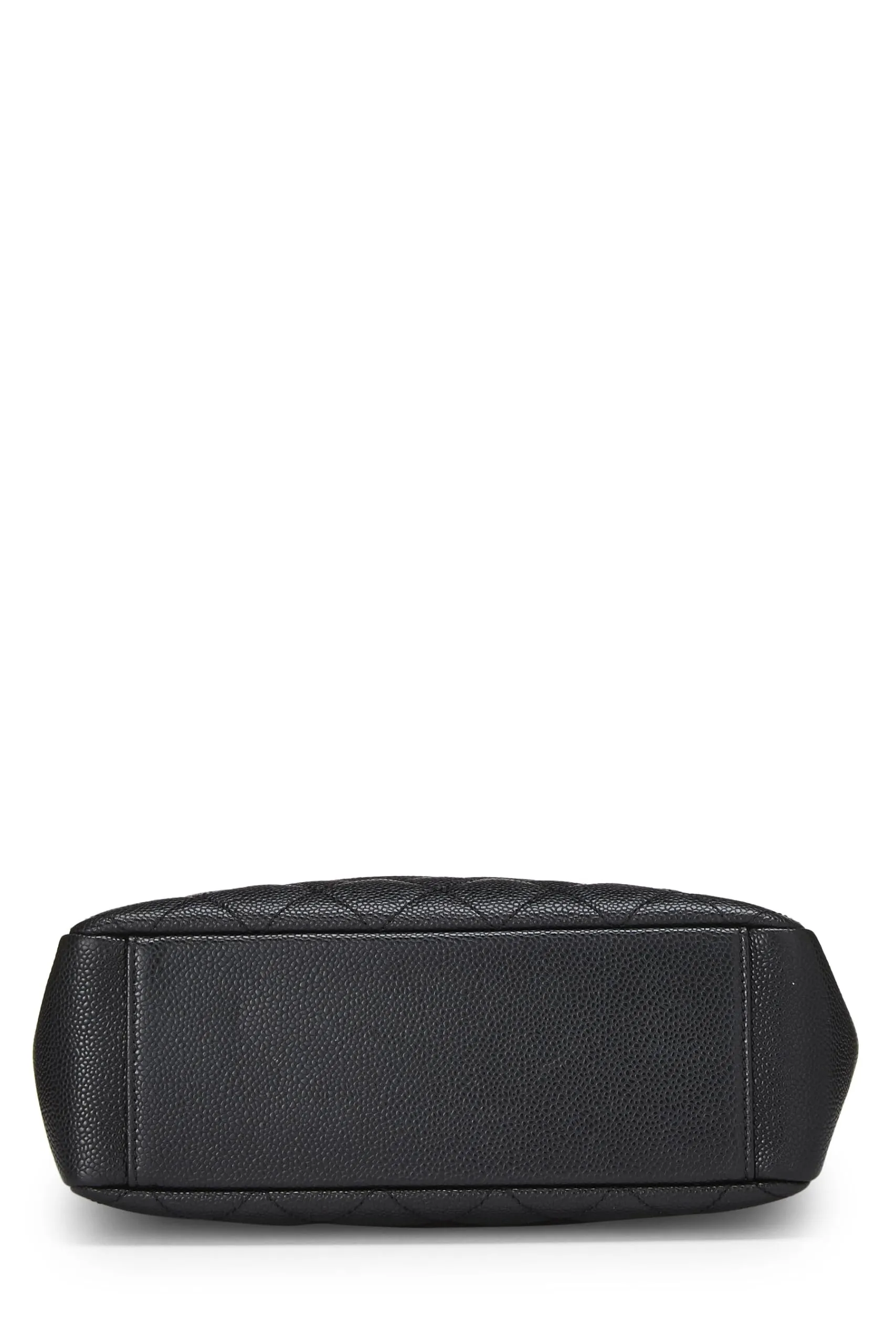 Chanel,  Black Quilted Caviar Petite Shopping Tote (PST), Black