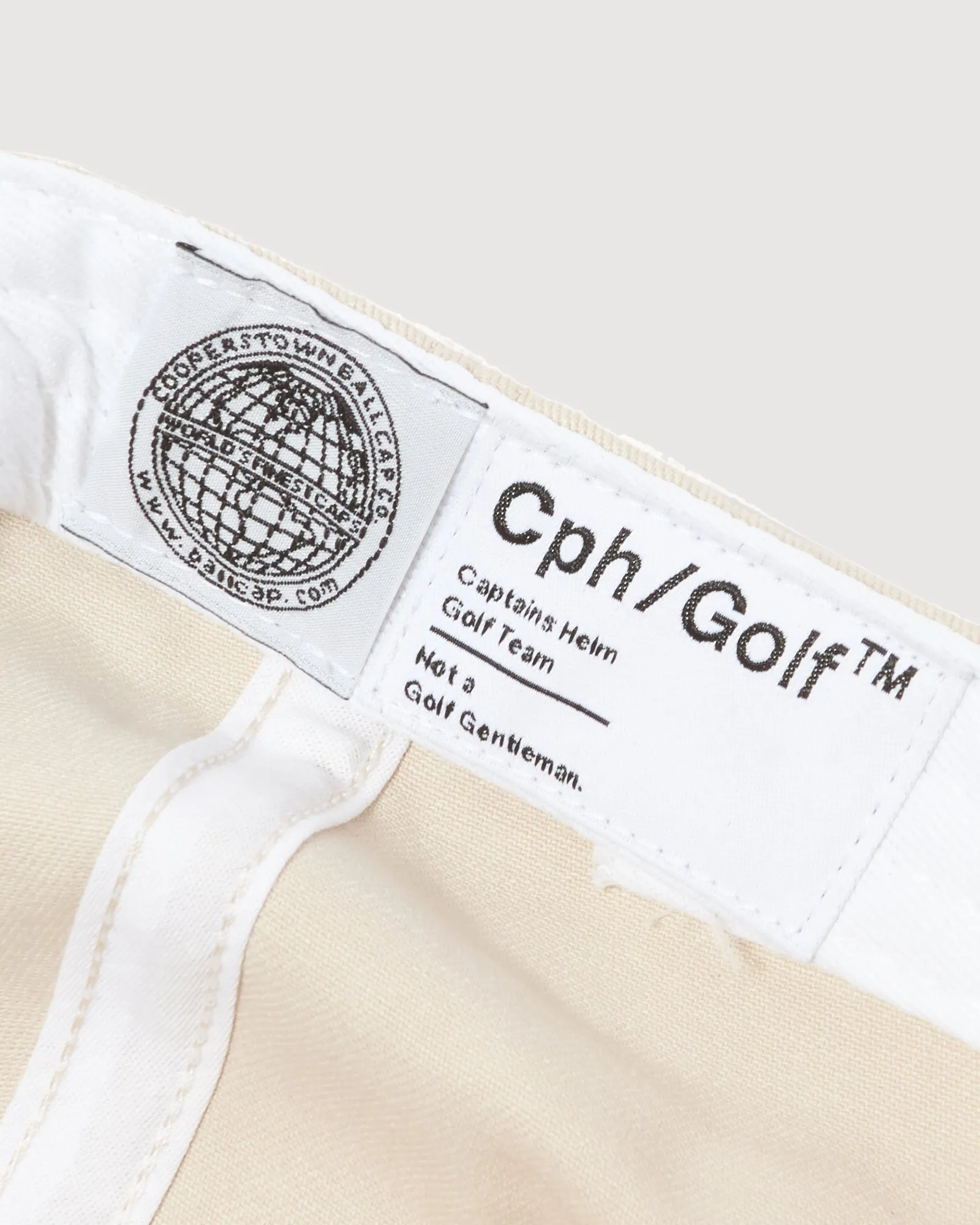 COOPERS TOWN BALL CAP × Cph/Golf™ #GENTLEMAN BB CAP STONE