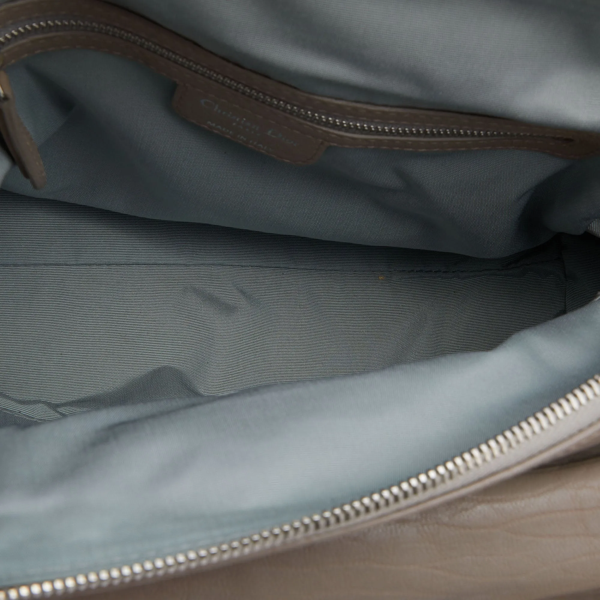 DIOR Grey Leather Karenina Hermitage Satchel