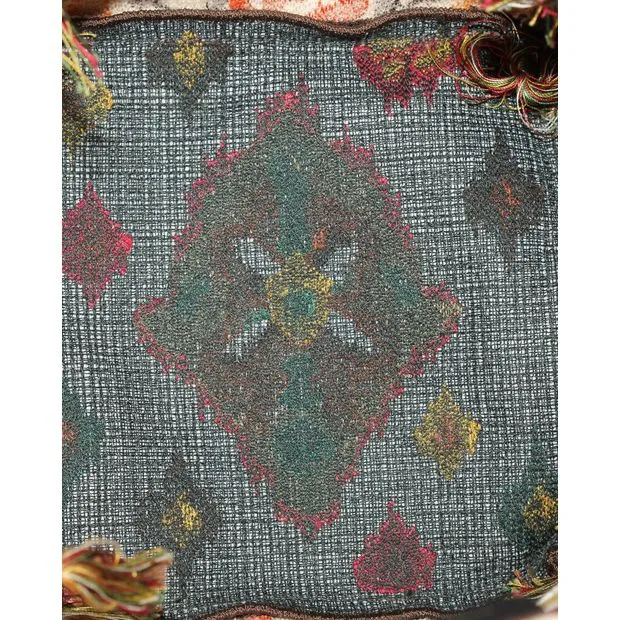 DIOR Paisley Embroidery D-Bucket Bag in Multicolor Canvas
