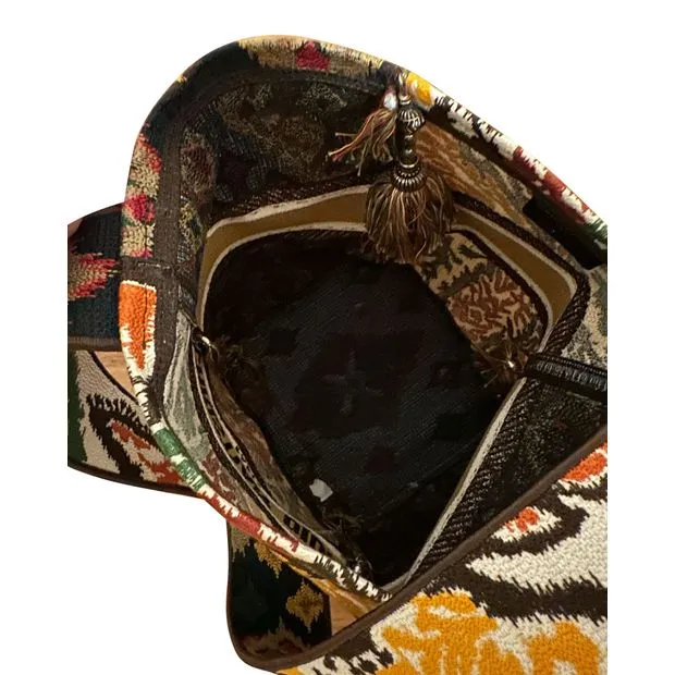 DIOR Paisley Embroidery D-Bucket Bag in Multicolor Canvas