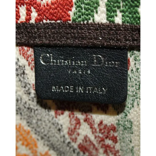 DIOR Paisley Embroidery D-Bucket Bag in Multicolor Canvas