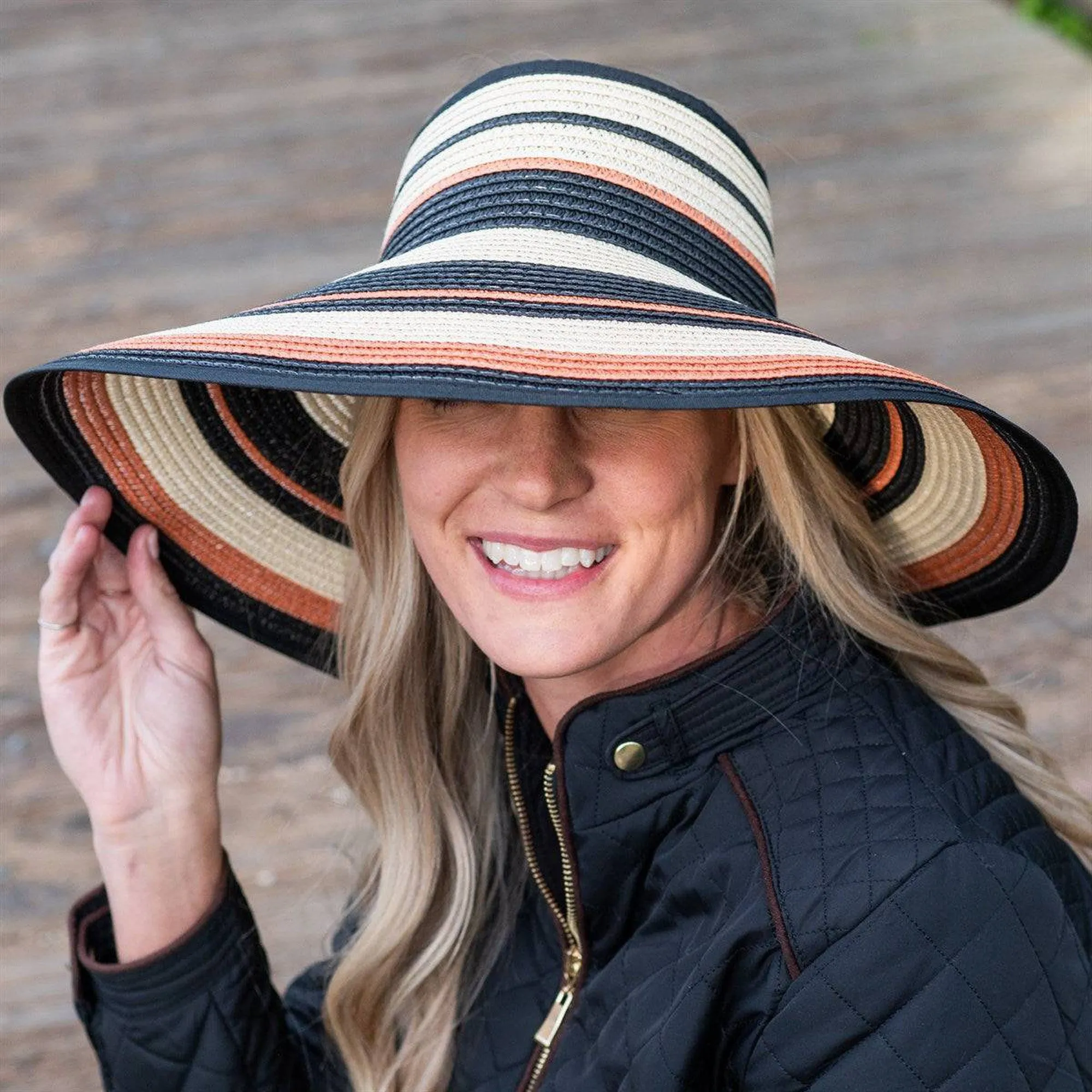 Easy Rollable Straw Visor Hat