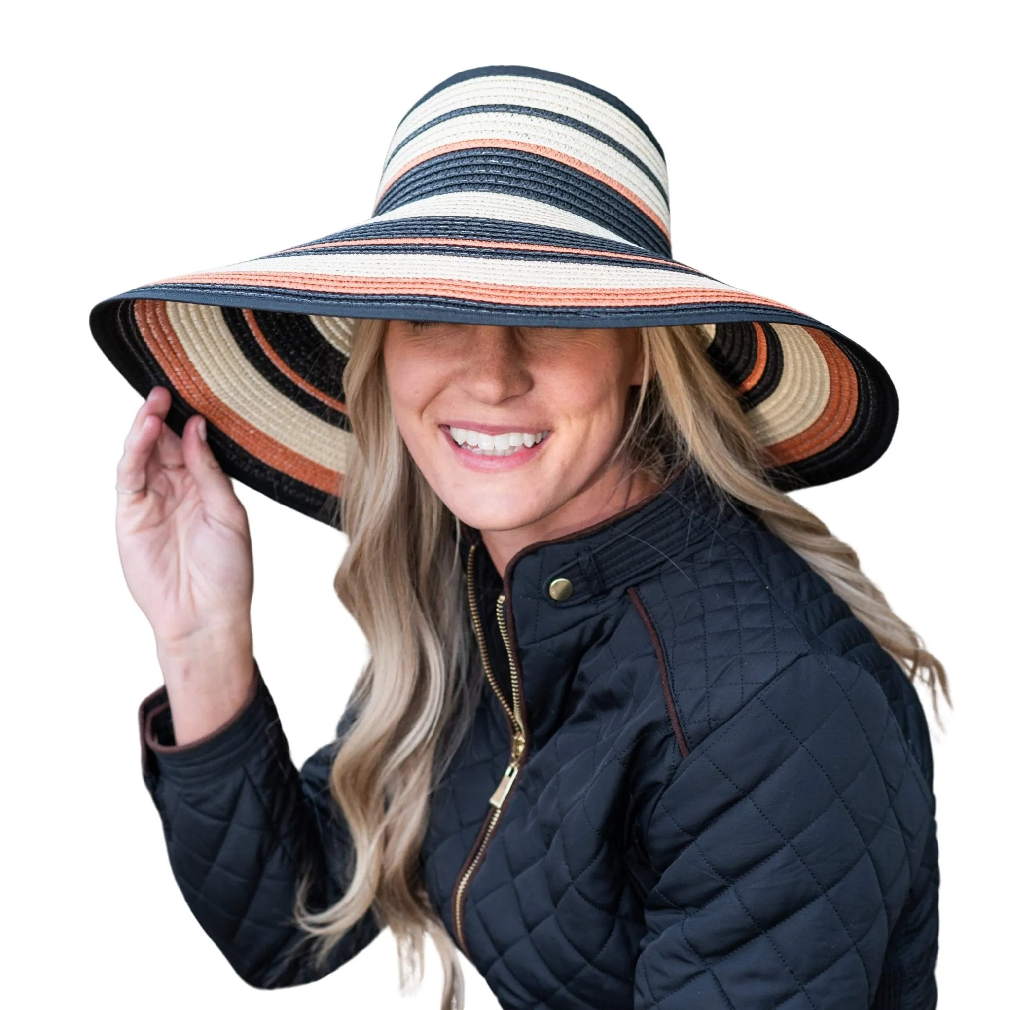 Easy Rollable Straw Visor Hat