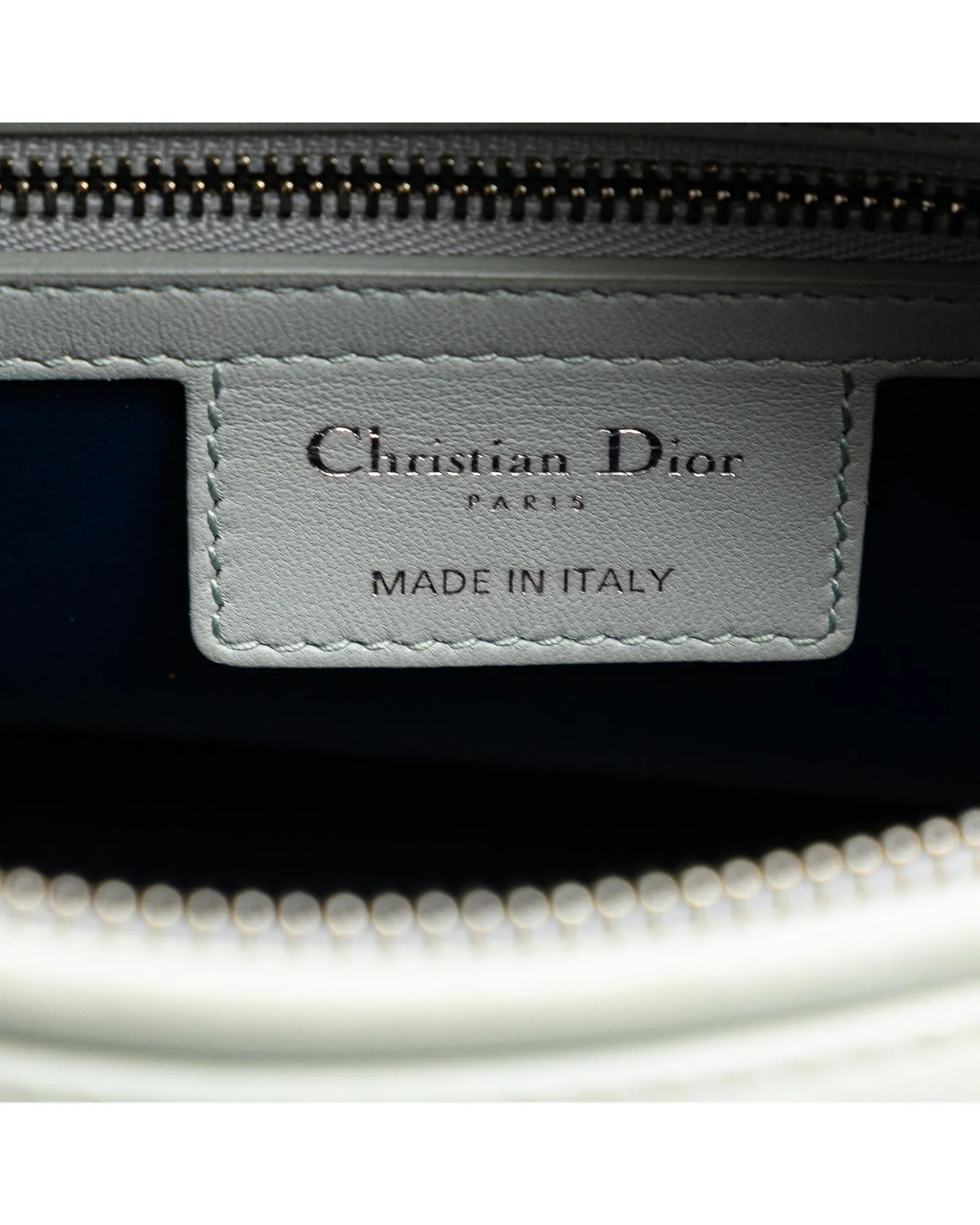 Embroidered Leather Lady Dior Satchel
