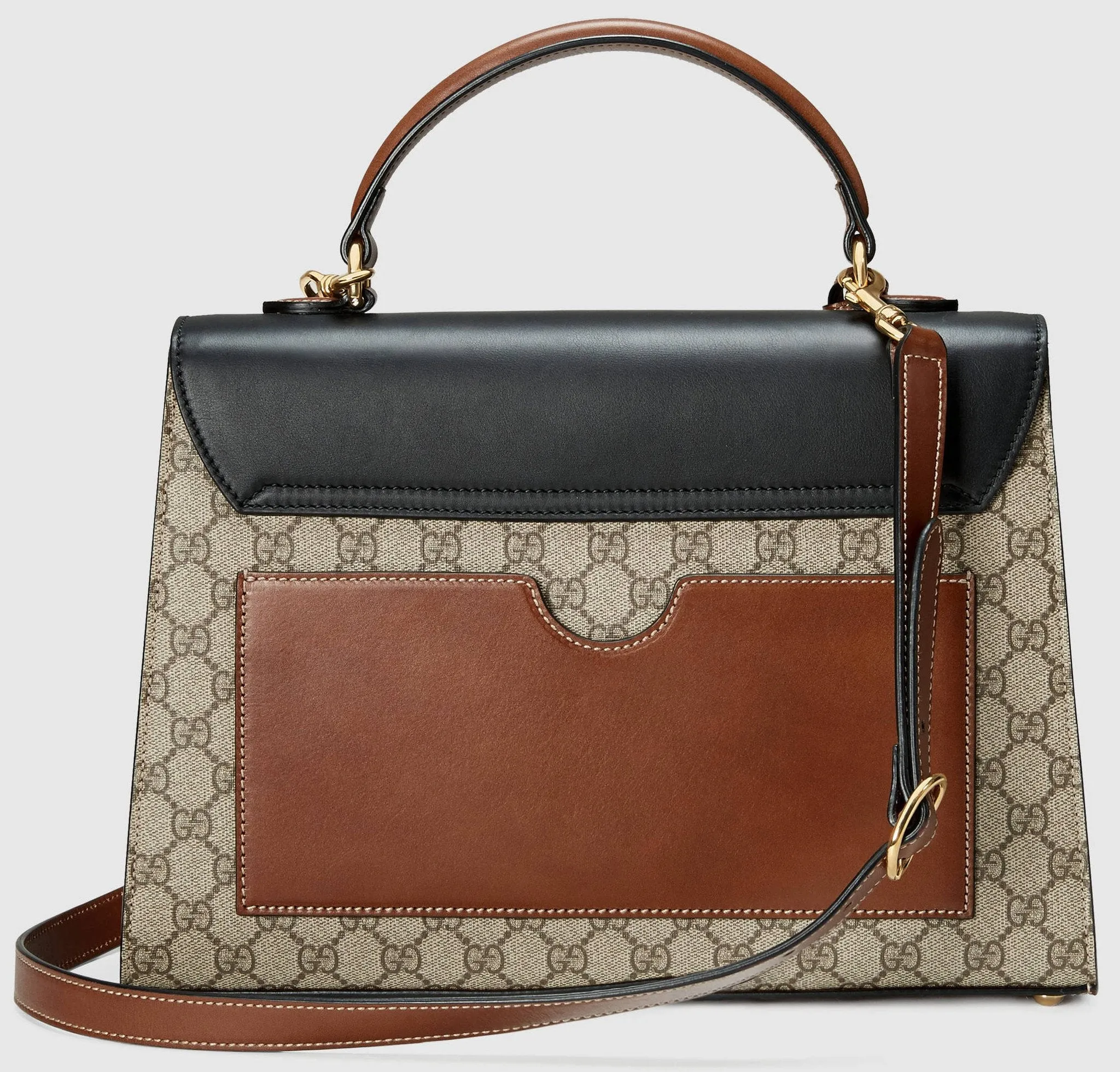 GG Supreme Top-Handle Satchel Bag Beige