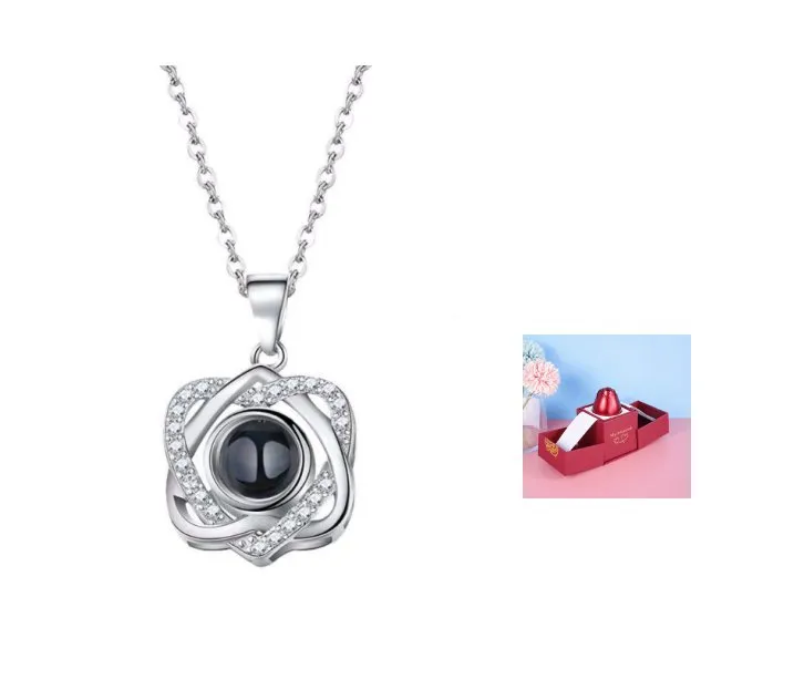 Gifts Rose- Silver Necklaces