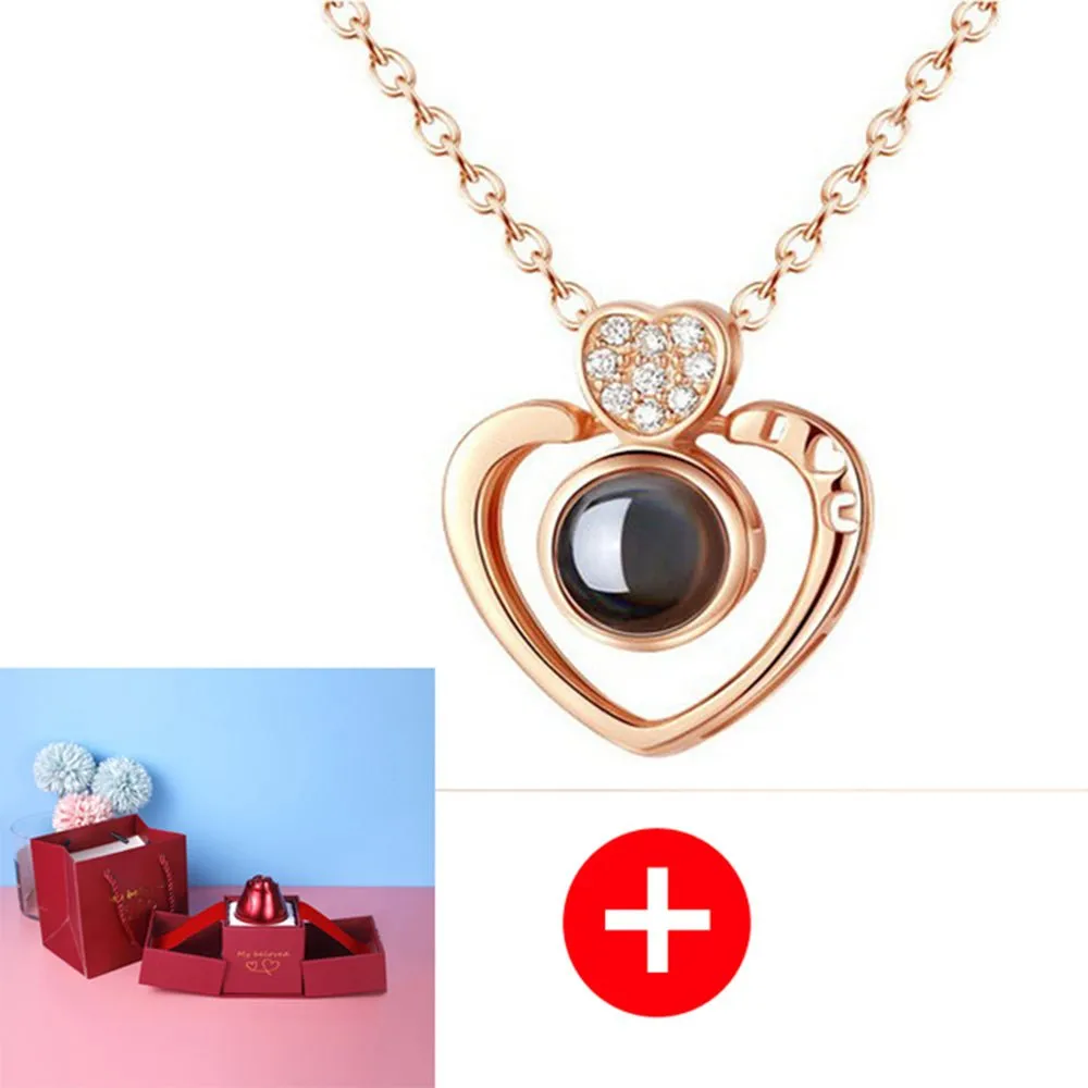 Gifts Rose- Silver Necklaces