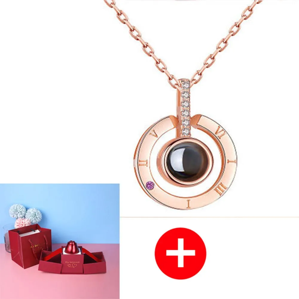 Gifts Rose- Silver Necklaces