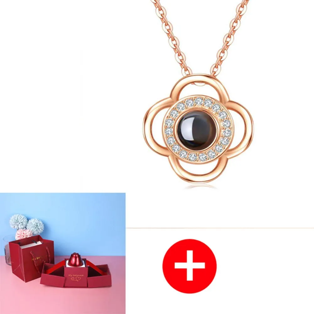 Gifts Rose- Silver Necklaces