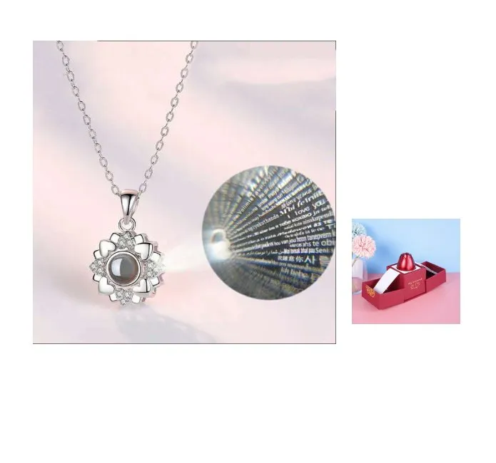 Gifts Rose- Silver Necklaces
