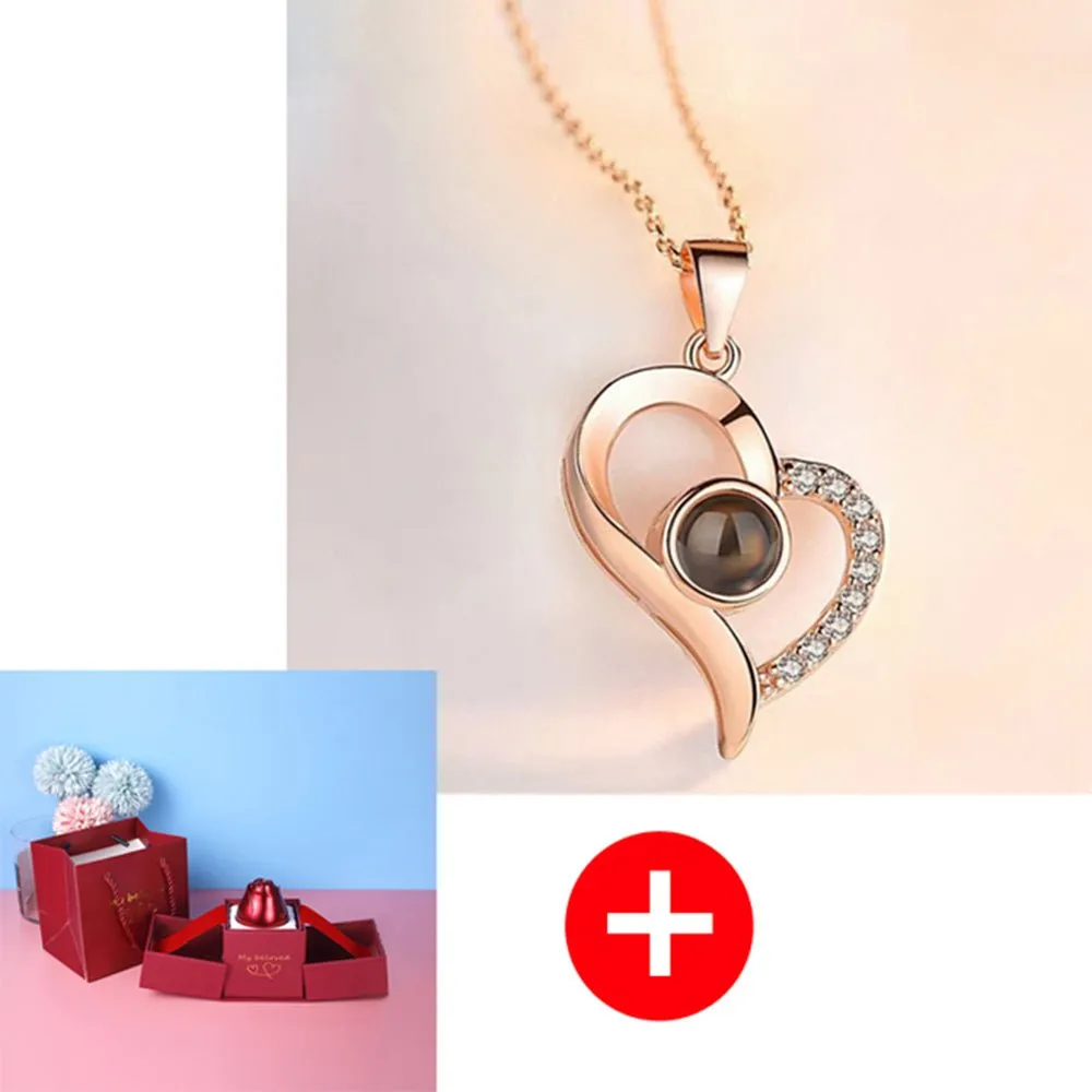 Gifts Rose- Silver Necklaces