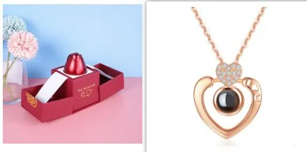 Gifts Rose- Silver Necklaces