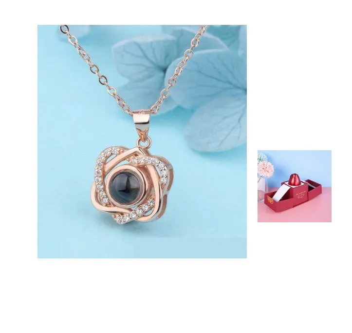 Gifts Rose- Silver Necklaces