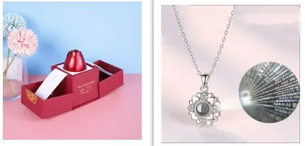 Gifts Rose- Silver Necklaces