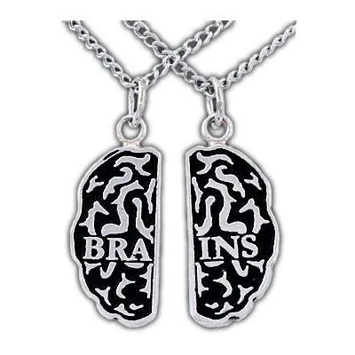 Gold Brains Friendship Necklaces