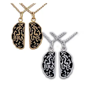 Gold Brains Friendship Necklaces