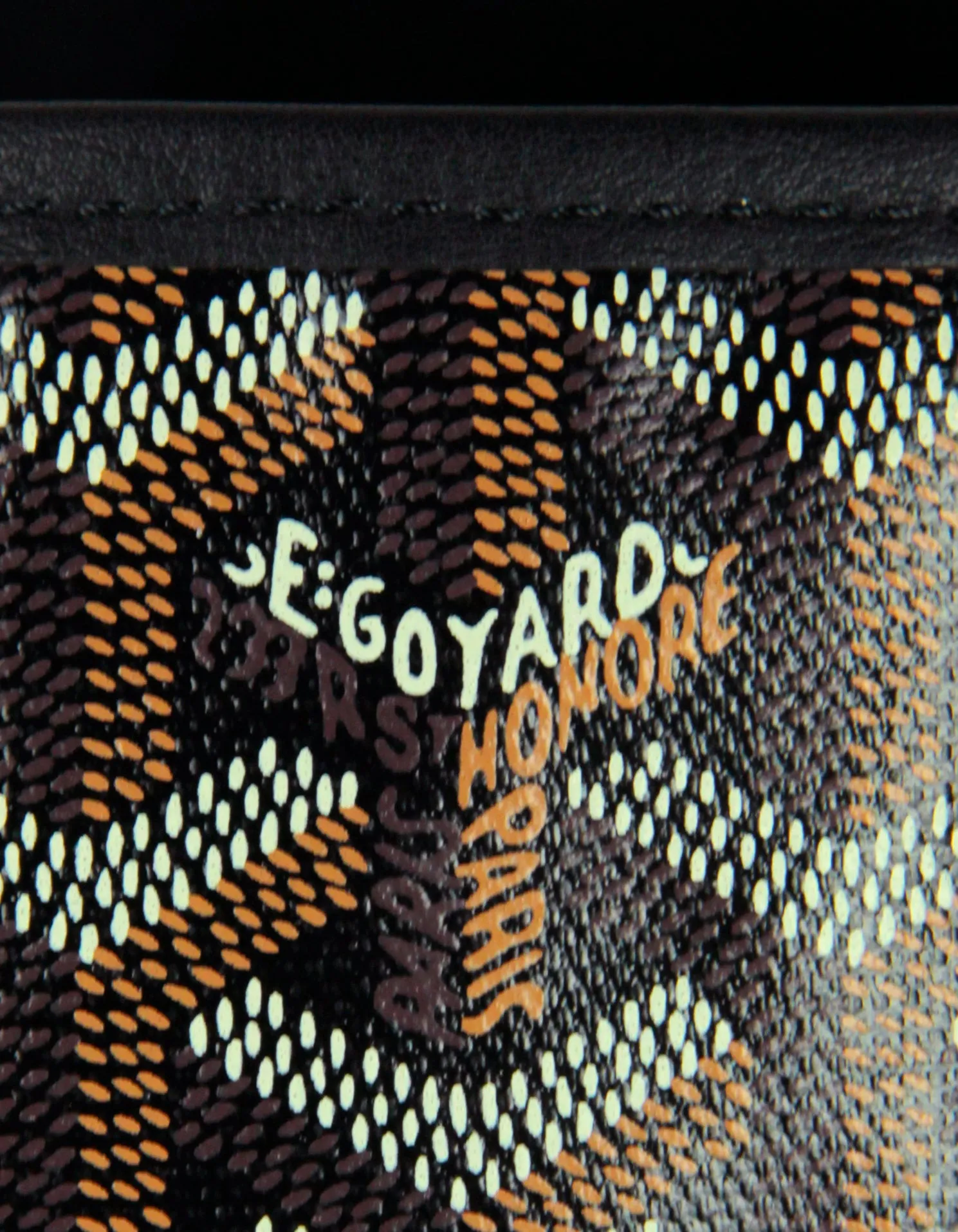Goyard Black Canvas/ Leather Goyardine Reversible Anjou PM Tote Bag