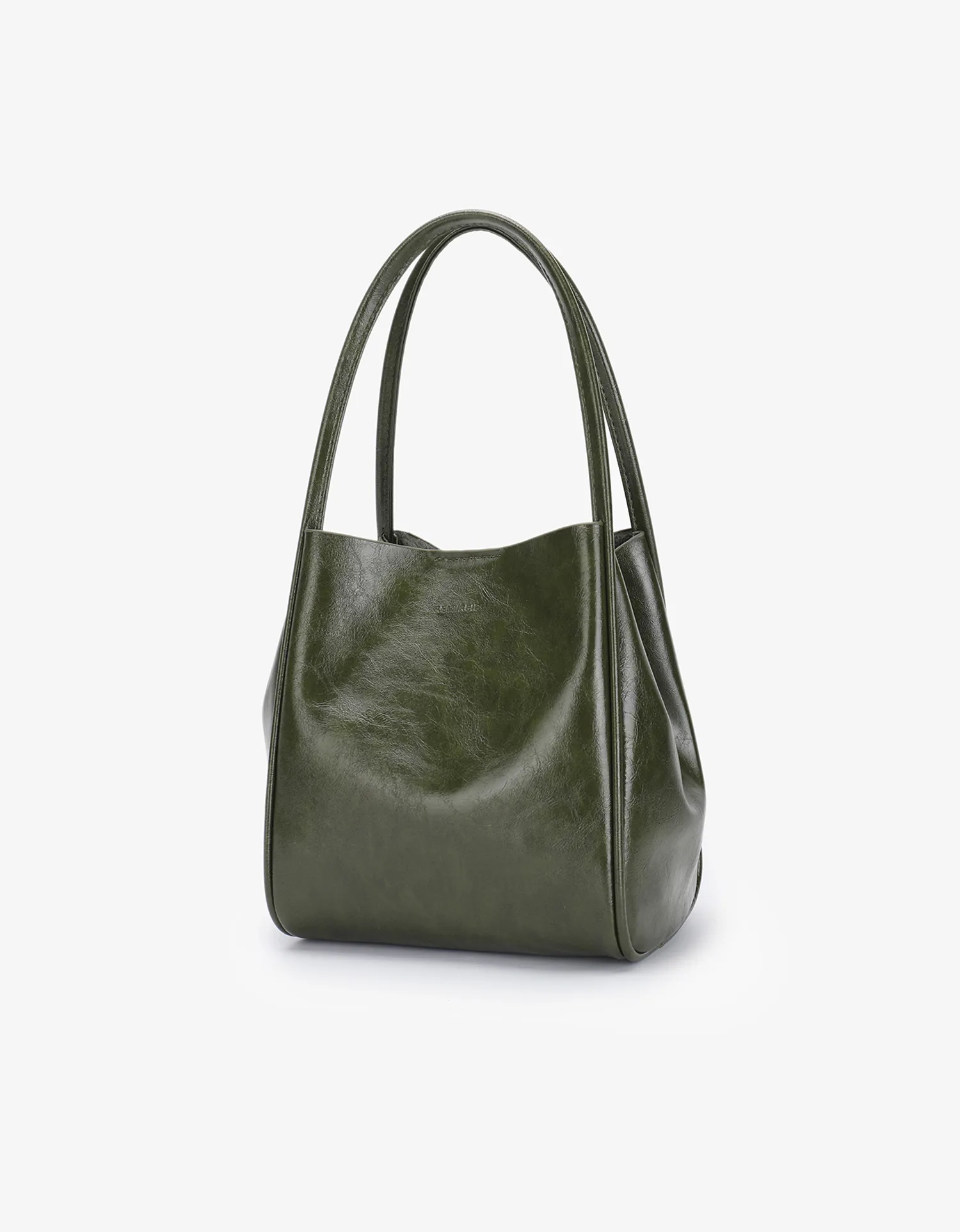 HOLLACE MINI TOTE WAXED OLIVE