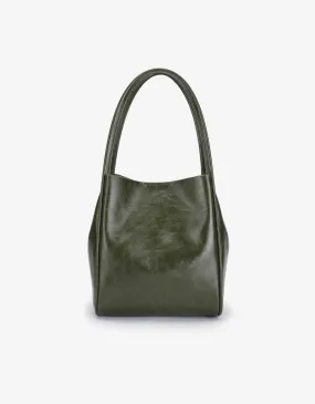 HOLLACE MINI TOTE WAXED OLIVE