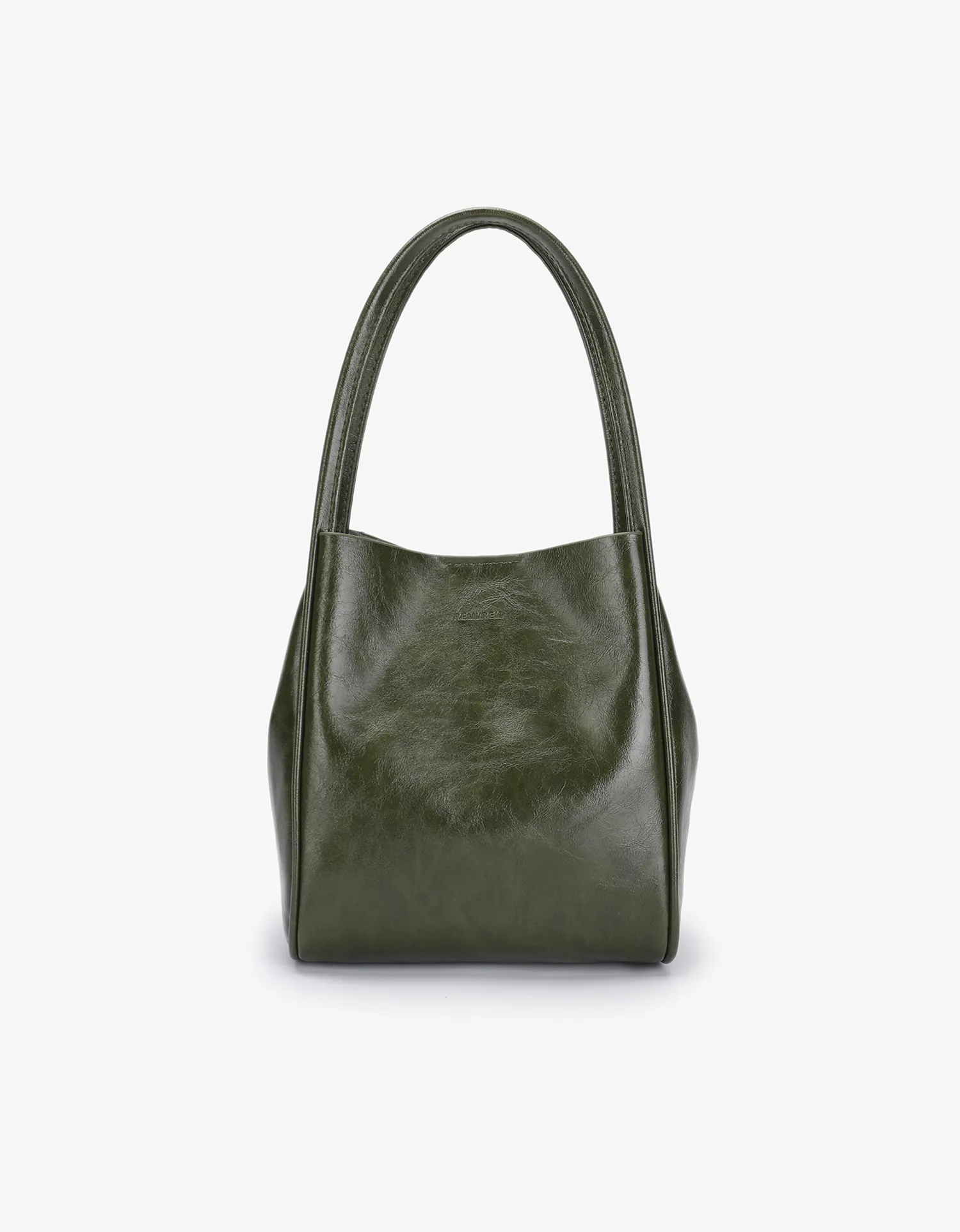 HOLLACE MINI TOTE WAXED OLIVE