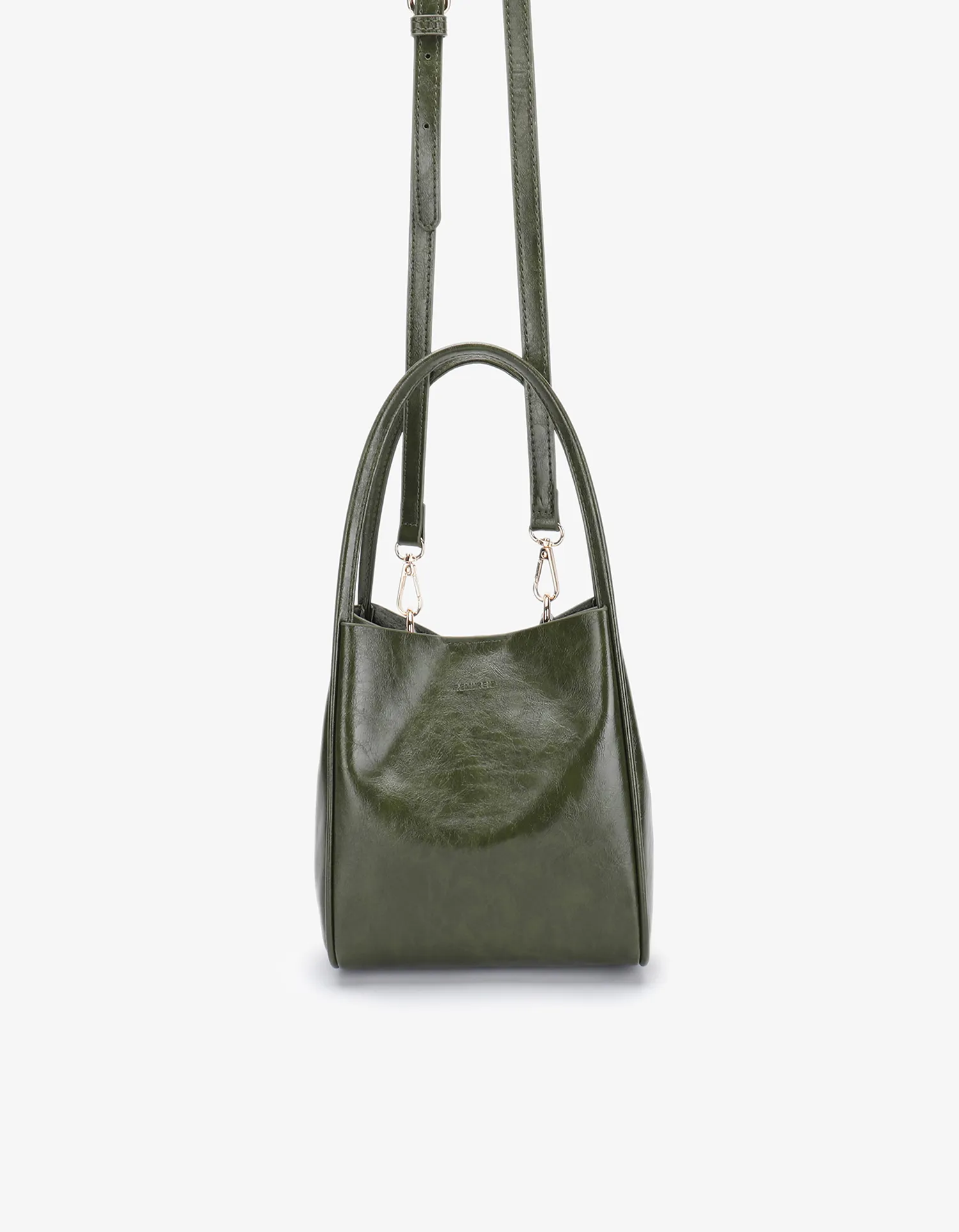 HOLLACE MINI TOTE WAXED OLIVE
