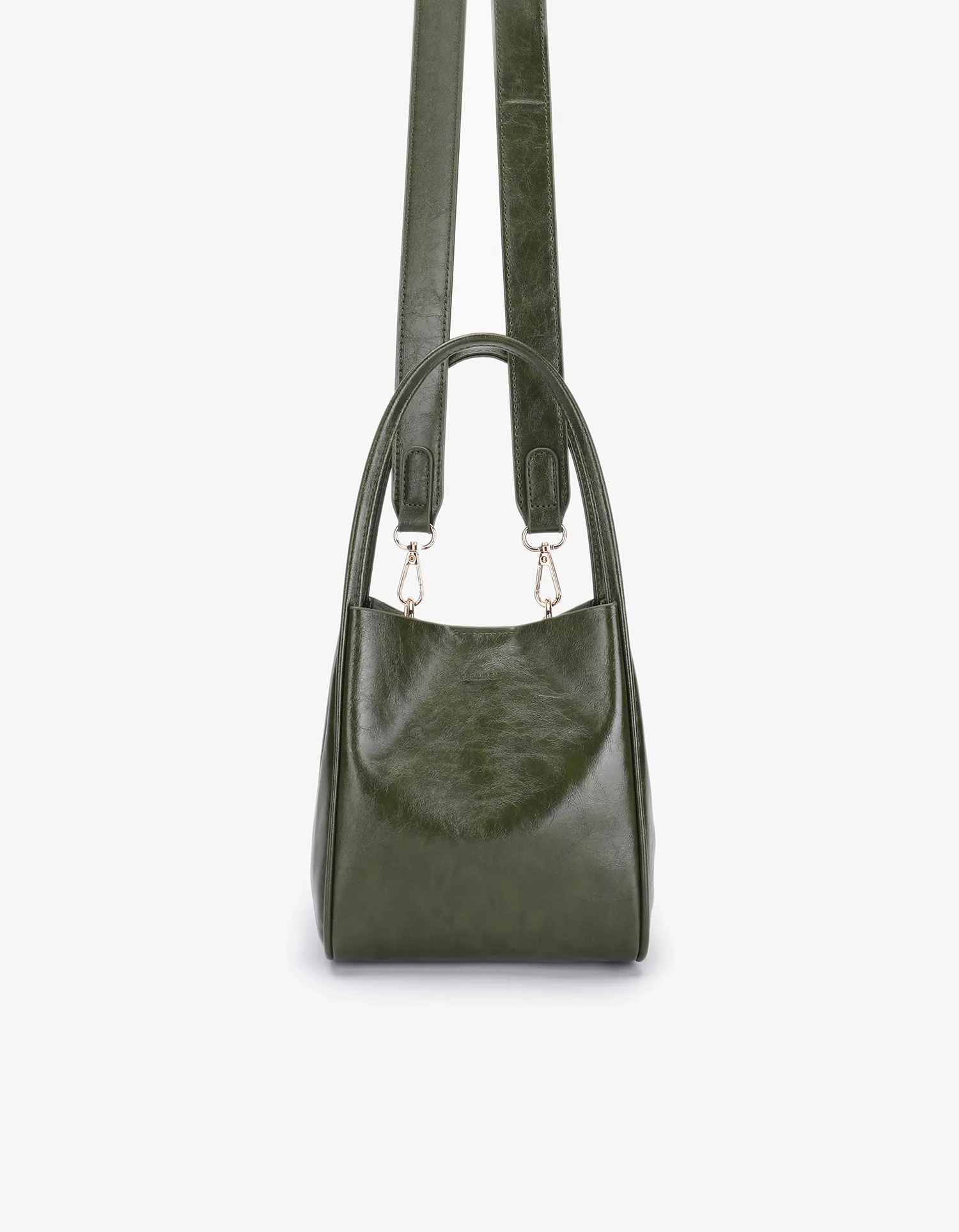 HOLLACE MINI TOTE WAXED OLIVE