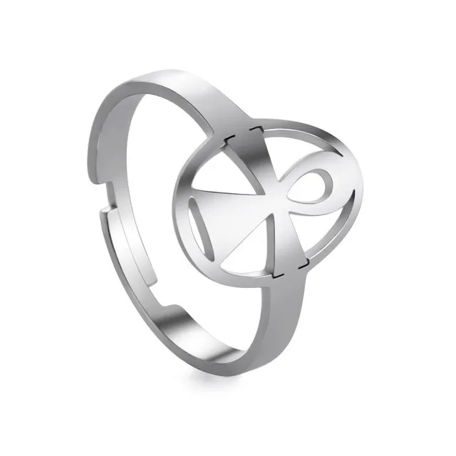 Intricate Adjustable Christian Cross Ring