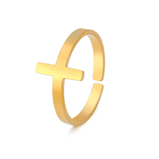 Intricate Adjustable Christian Cross Ring