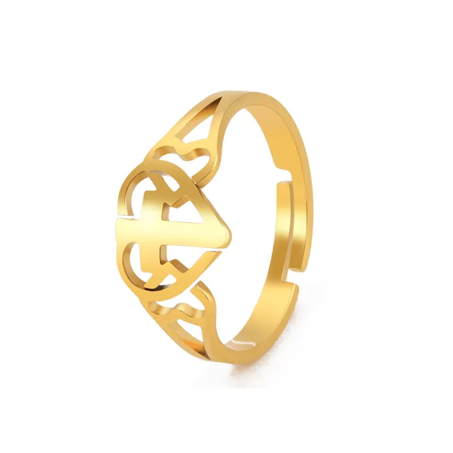Intricate Adjustable Christian Cross Ring