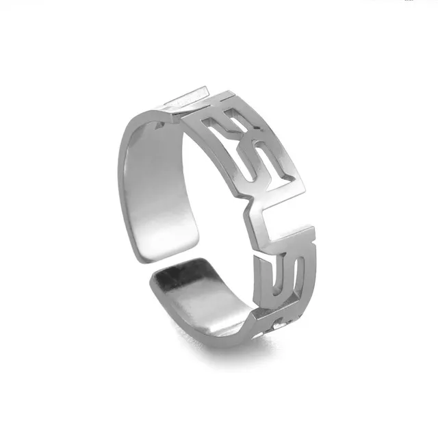 Intricate Adjustable Christian Cross Ring