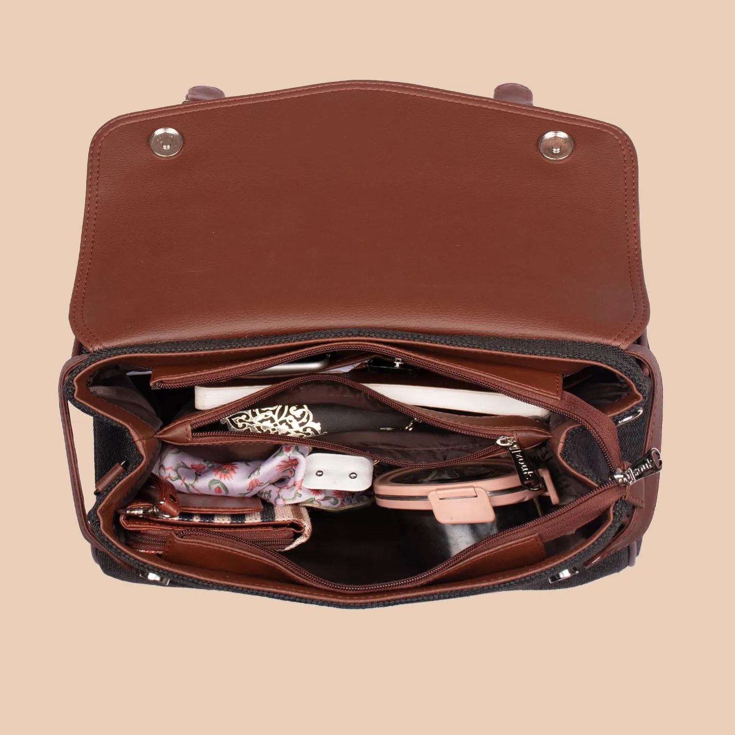 Konkona Heritage Satchel Bag - Space Chakra