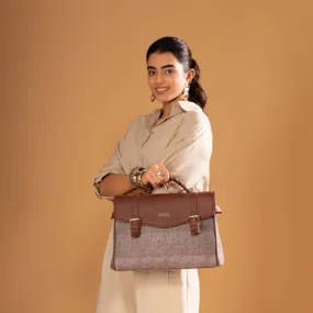 Konkona Heritage Satchel Bag - Travancore Texture
