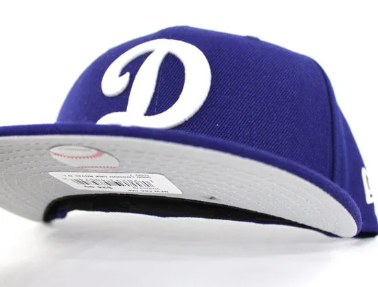 Los Angeles Dodgers 59FIFTY NEW ERA FITTED HATS (Alternate D Logo GREY UNDER BRIM)