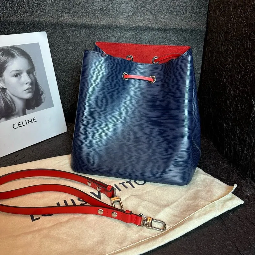 Louis Vuitton Blue Ripple Bucket Bag