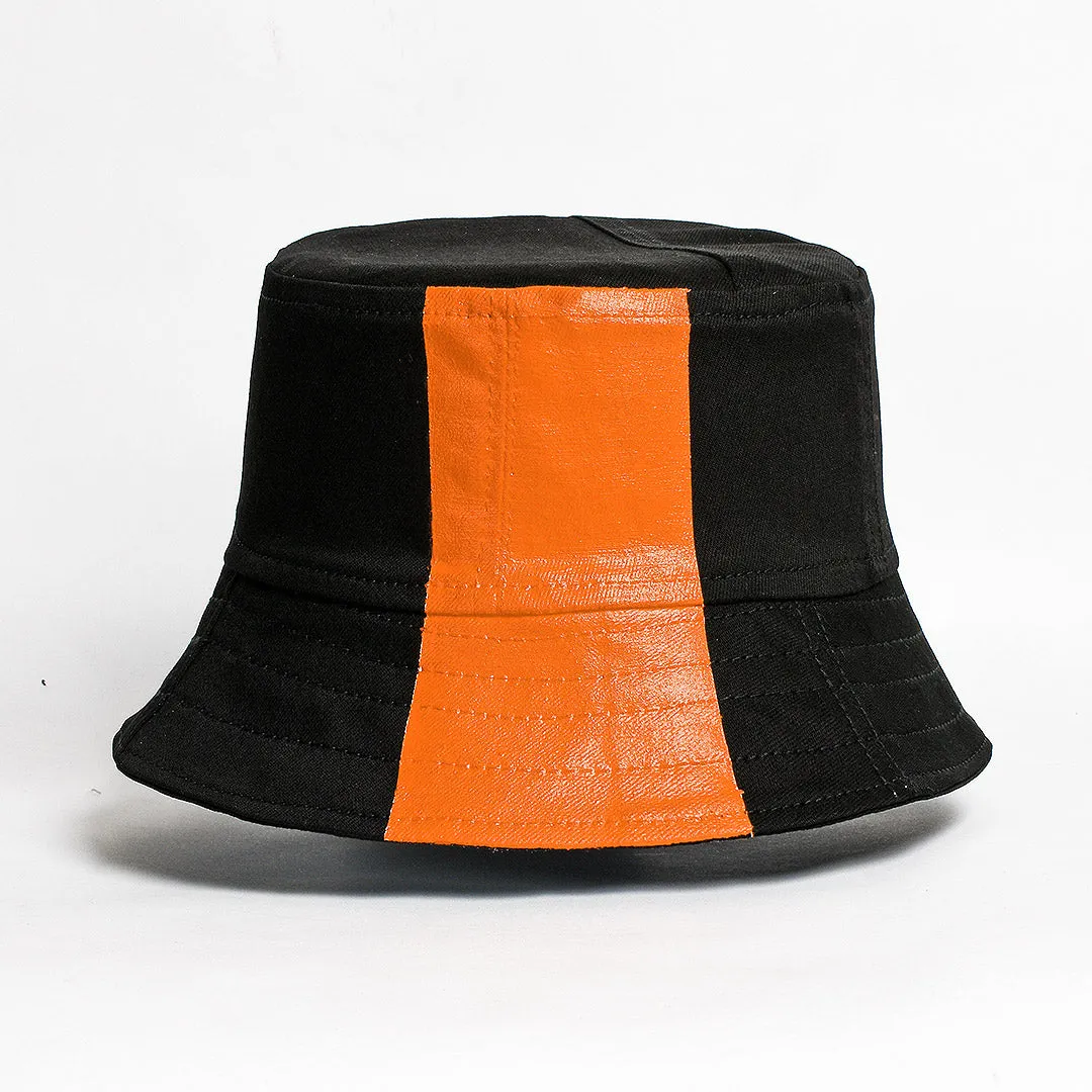 Mursaki Denim Bucket Hat - The Mursaki Stripe (Black/Onyx)