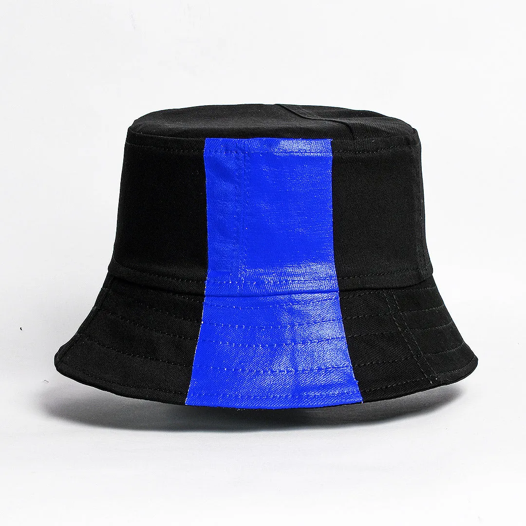 Mursaki Denim Bucket Hat - The Mursaki Stripe (Black/Onyx)